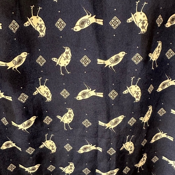 Lily Rose Dress size small, navy blue with birds, 3/4 length sleeves - Picture 5 of 5